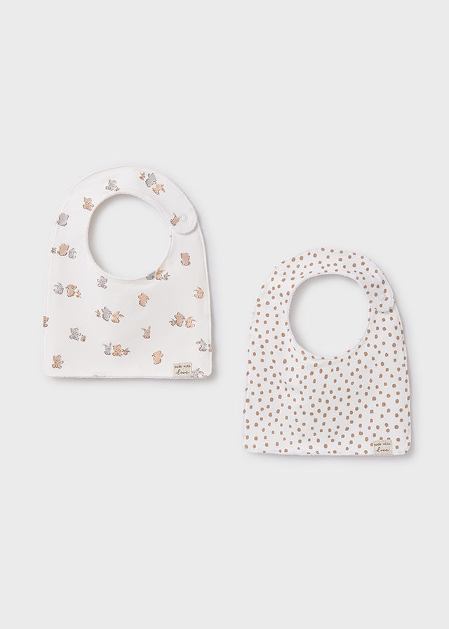Set 2 Baberos Conejo Beige Mayoral