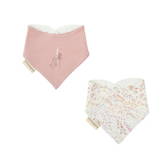 Set 2 Baberos Flores Rosa Bimbidreams