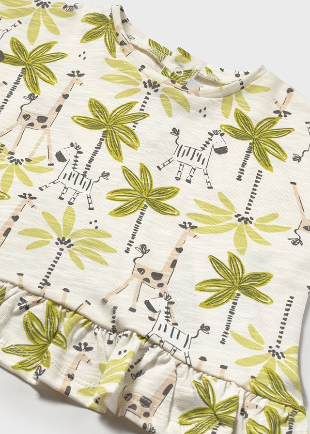 Set 2 Blusa estampada Palmeras Mayoral detalle