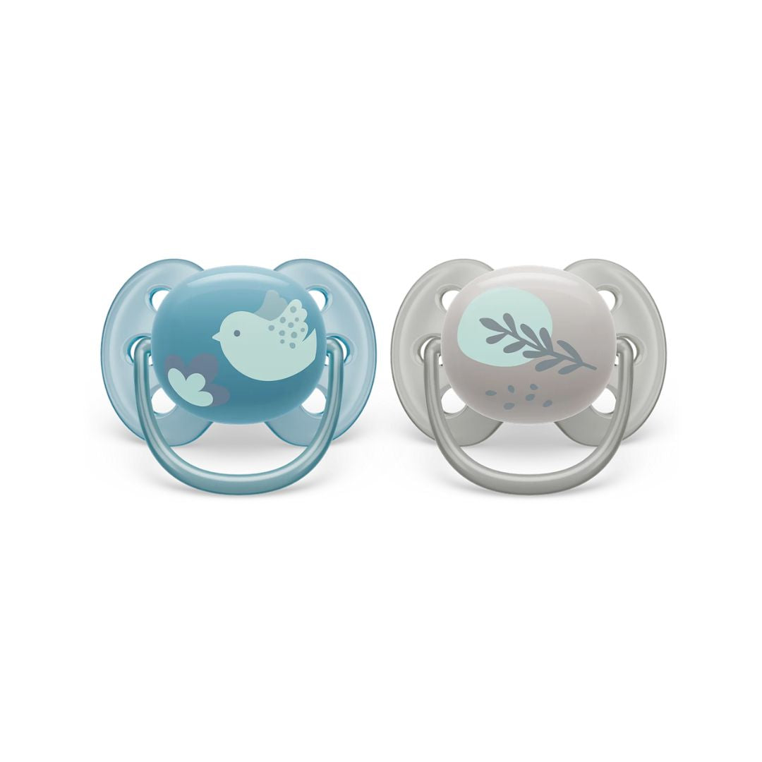 Set 2 Chupo Entretenedor Ultra Soft Pajaro 6-18M estilo