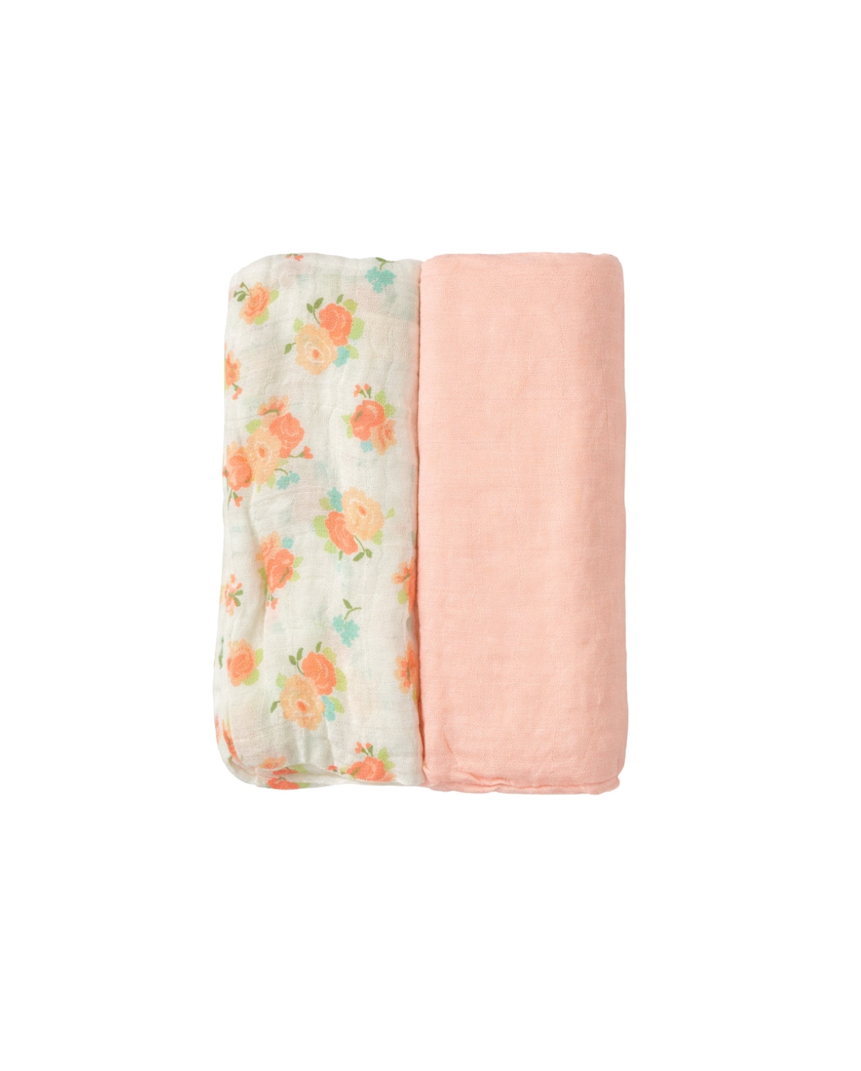Set 2 Piezas Muselinas Caja Estampado rosa