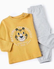 Set 2 Pijamas Tigre Mostaza Zippy mostaza detalle