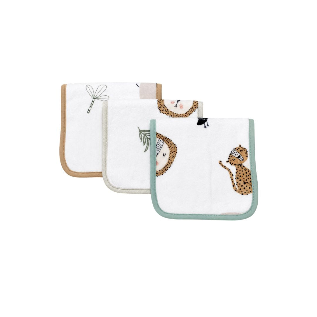 Set 3 Babitas Estampadas Safari 100% Algodón diseño