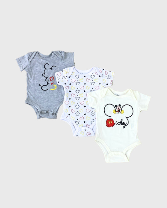 Set 3 Bodys Estampado Mickey