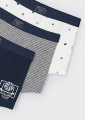 Set 3 Boxers Rayas Gris Mayoral detalle