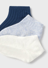 Set 3 Medias Bebe Azul Mayoral detalle