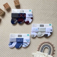Set 3 Medias Doblez Estampado Surtido 0-6M niño