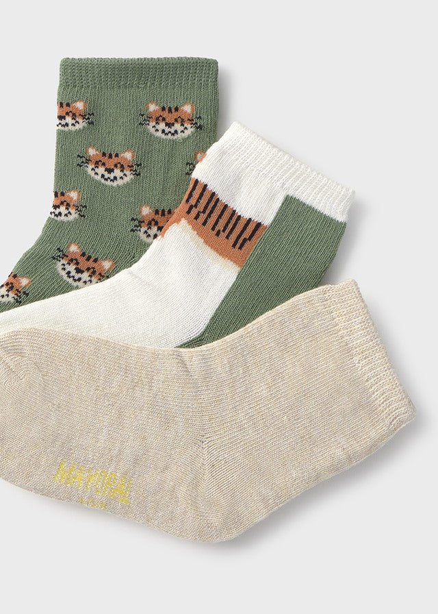 Set 3 Medias Tigres Mayoral detalle