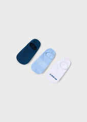 Set 3 Medias Tobilleras Azul Mayoral