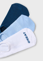Set 3 Medias Tobilleras Azul Mayoral detalle