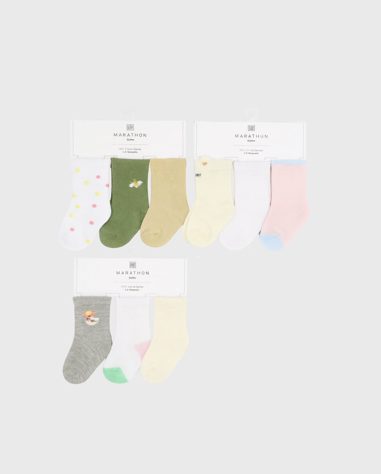 Set 3 Pares De Medias Lisas Estampado Surtido Niña 6