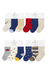 Set 3 Pares De Medias Lisas Estampado Surtido Niño Saka