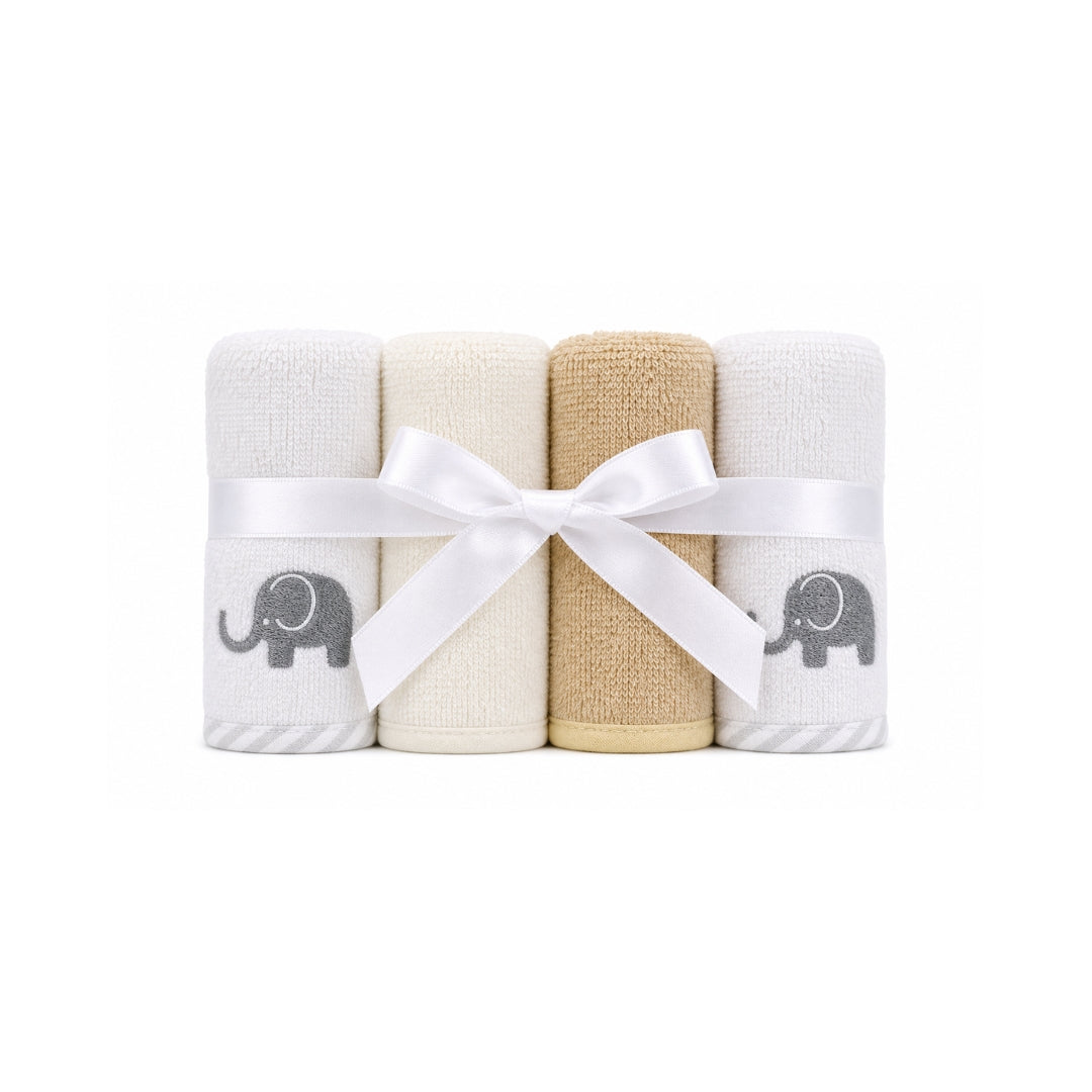 Set 4 Babitas Estampado Bordado GRIS