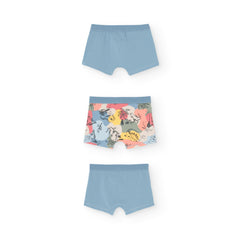 Set 4 Boxers Dinosaurios Azul Boboli diseño