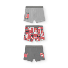 Set 4 Boxers Trigre Gris Boboli