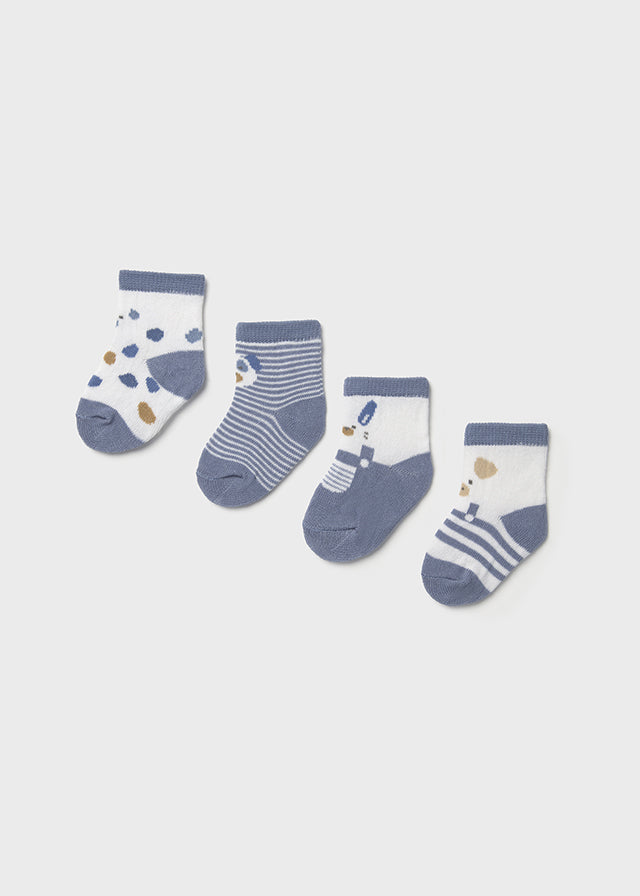 Set 4 Medias Animales Azul Mayoral 