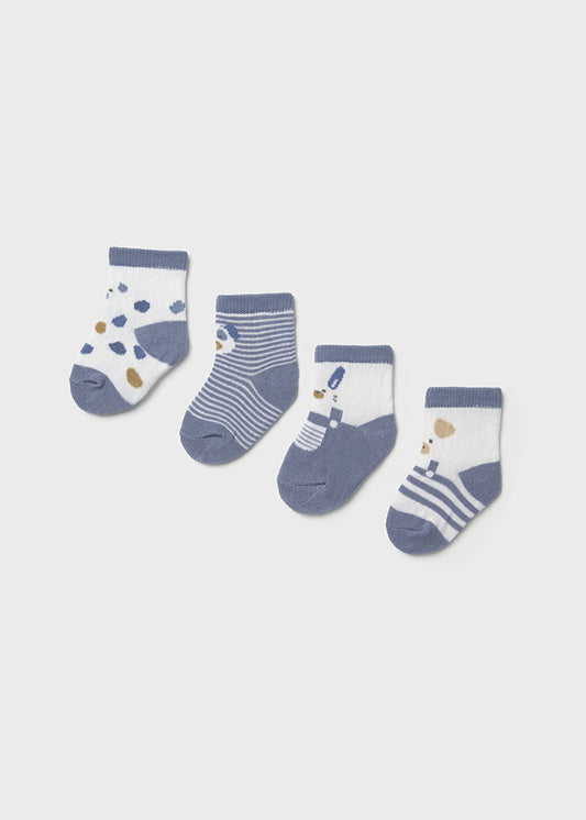 Set 4 Medias Animales Azul Mayoral 
