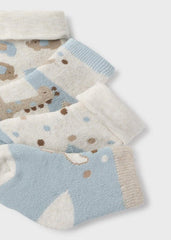 Set 4 Medias Calcetín Jirafa Azul Mayoral detalle