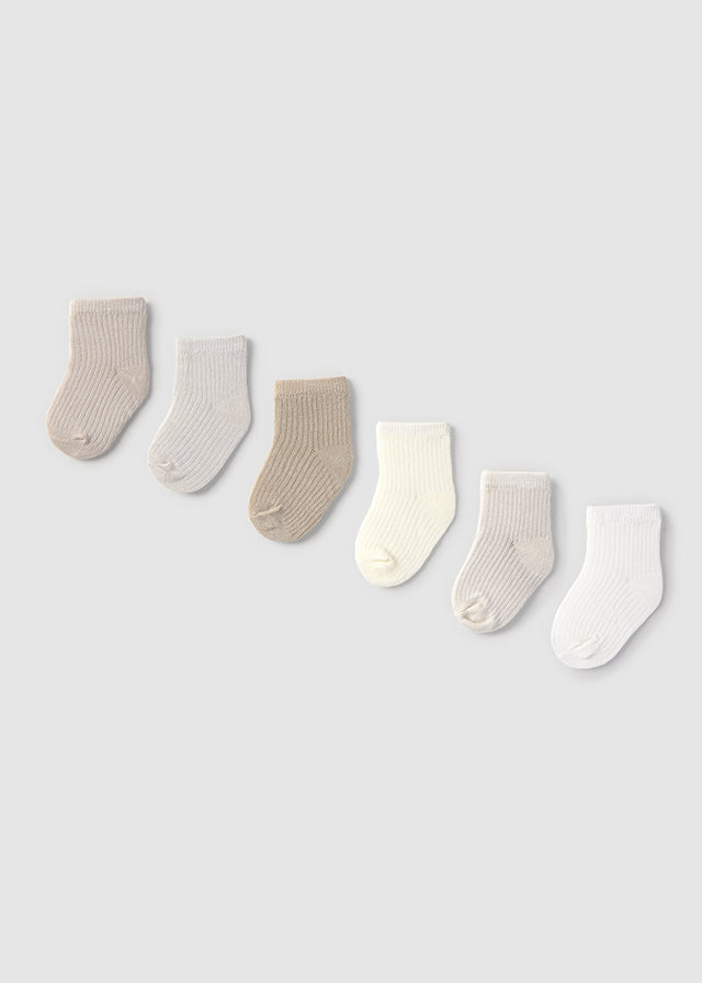 Set 4 Medias Unicolor Beige Mayoral