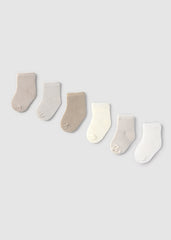 Set 4 Medias Unicolor Beige Mayoral
