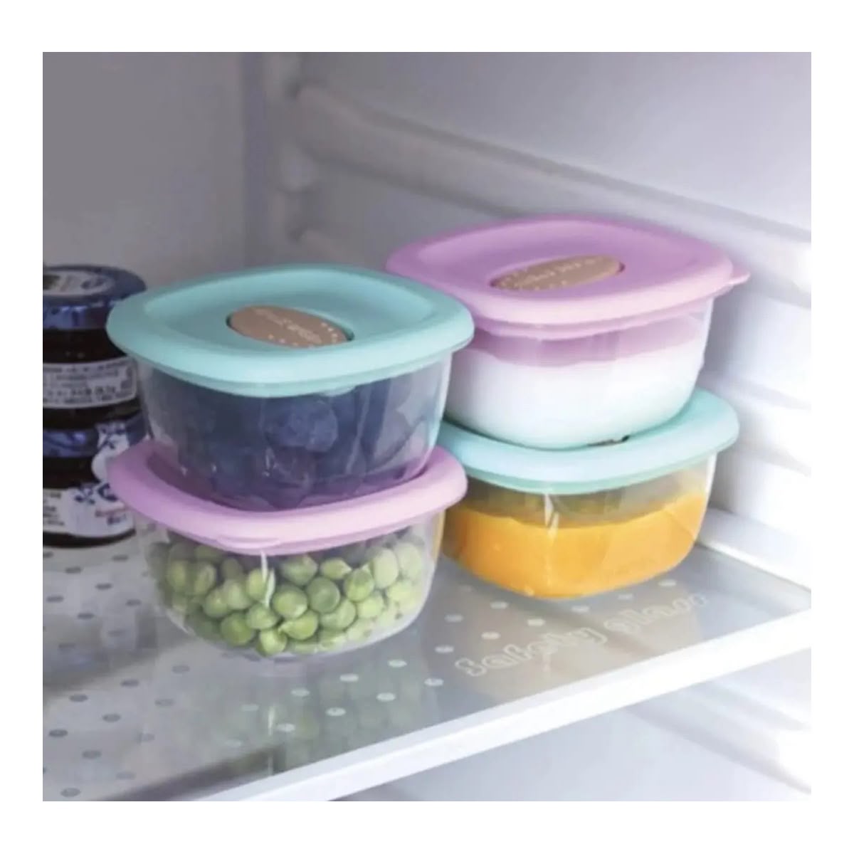 Set 4 Porta Comida Bebe refrigerante