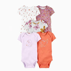 Set 5 Bodys Estampado Familia Osos