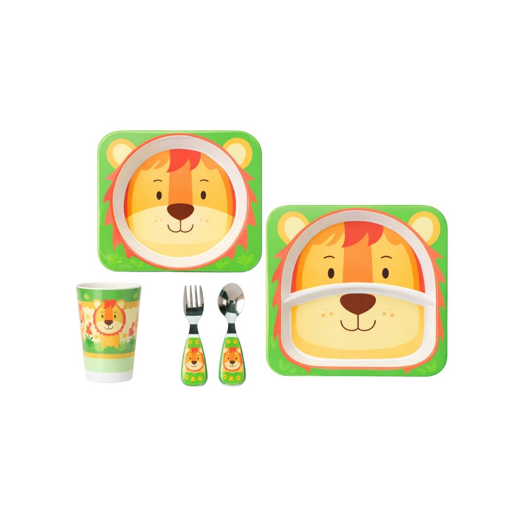 Set 5 Piezas Vajilla Animales Genial leon