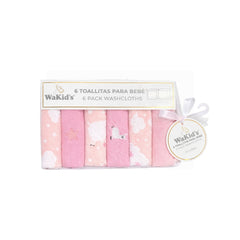 Set 6 Babitas Estampado Bordado ROSA