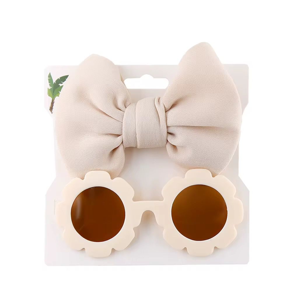 Set Balaca Gafas Flor beige