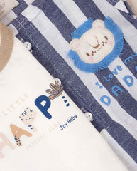 Set Body y Mameluco Rayas Happy Detalles