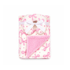 Set Cobija Con Almohada Estampado Niña moño