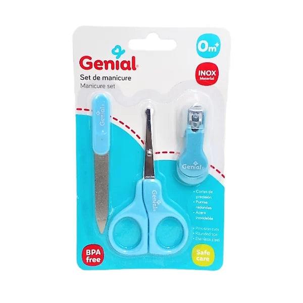 Set De Manicure 3 Piezas Genial Azul