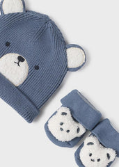 Set Gorro y Medias Oso Azul Mayoral detalle