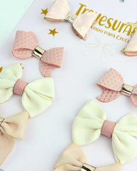 Set Pinzas Moños Sara Nude Diseño