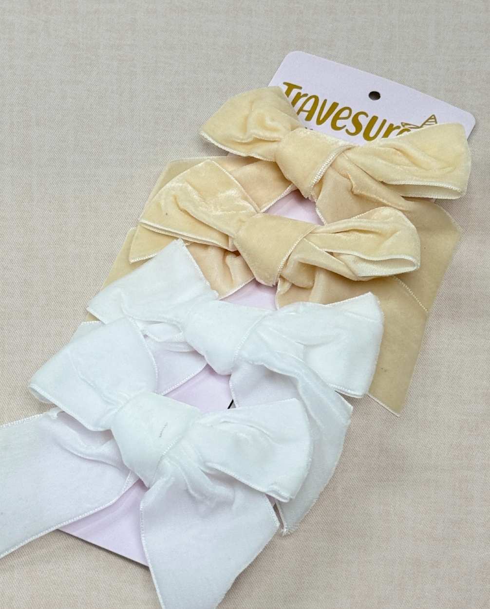 Set 2 Pinzas Terciopelo Girl