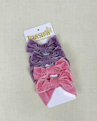 Set 2 Pinzas Terciopelo Plum