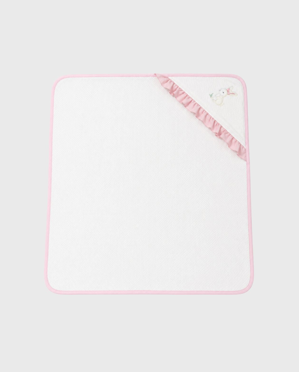  Set Primer DÍa Bordado Conejo Rosa cobija 