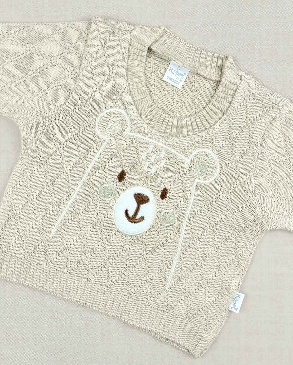 Set Primer Día Cara Oso Cafe Niños