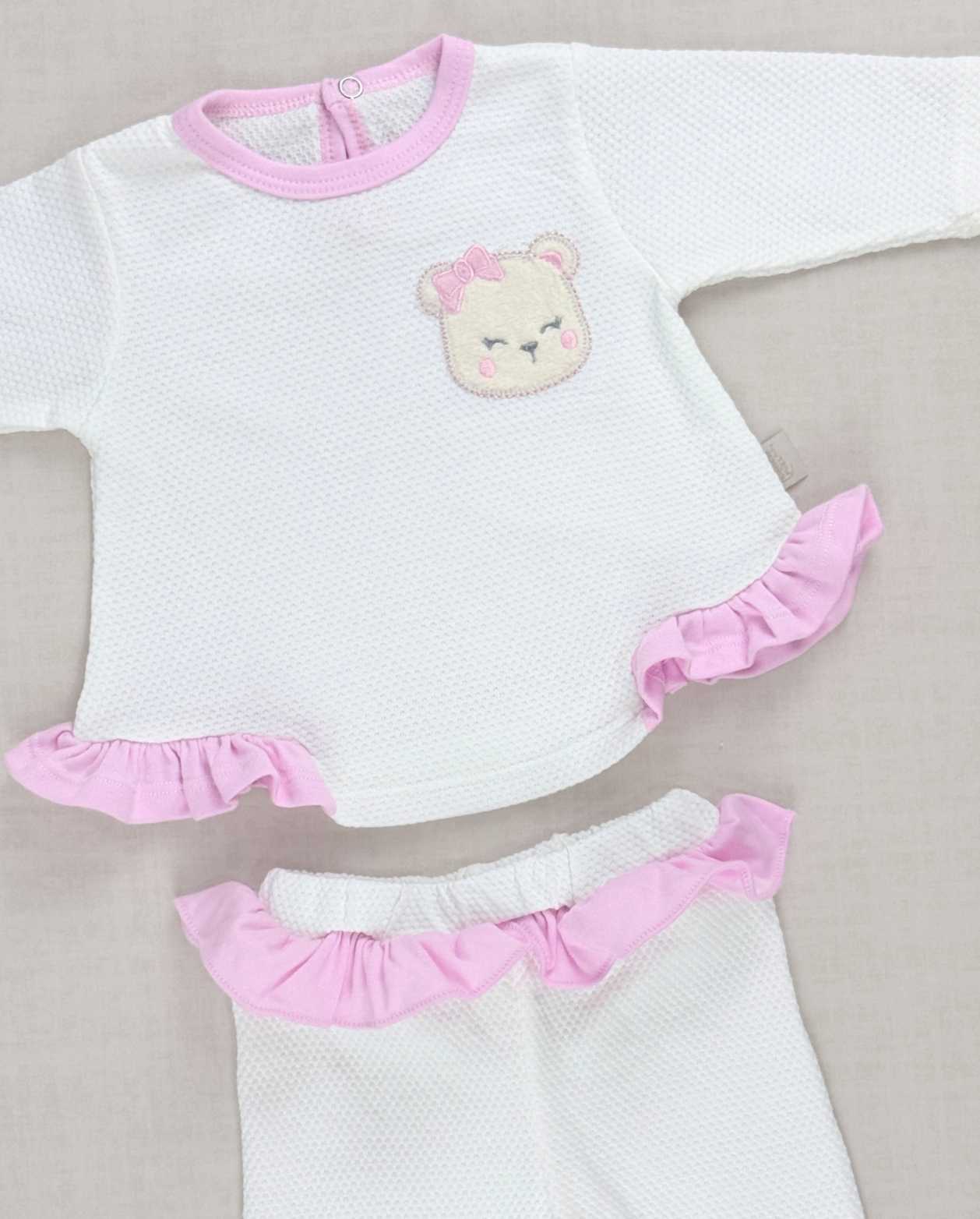 Set Primer Dia Oso Jardin Beige Detalle Niñas