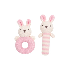 Set Sonajero Chillón Tejido ROSA
