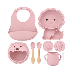 Set de Vajilla En Silicona Diseño Leon ROSA