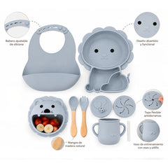 Set de Vajilla En Silicona Diseño Leon especificaciones