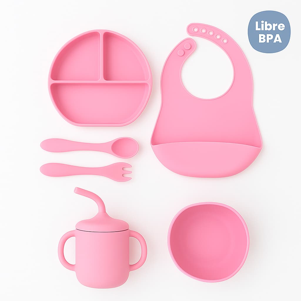 Set de Vajilla  Silicona Alimentación Sencilla