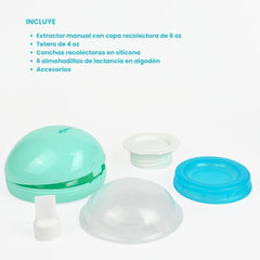 Set de Extractor Manual de Leche Momeasy Detalles