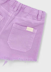 Short Denim Lila Niña Mayoral detalle