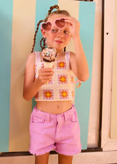 Short Denim Lila Niña Mayoral niña