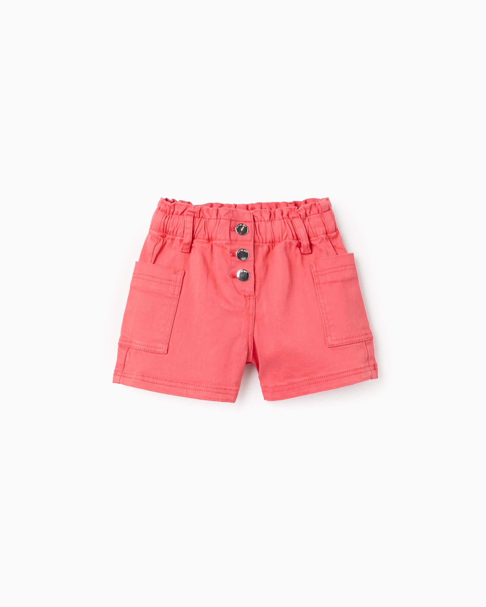 Short Resorte Bolsillos Rojo Zippy