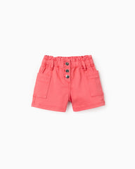 Short Resorte Bolsillos Rojo Zippy