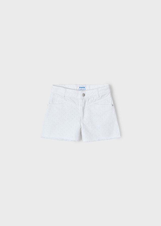 Shorts Desflecado Blanco Mayoral