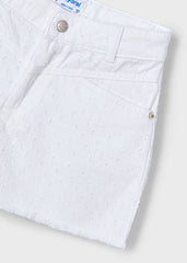 Shorts Desflecado Blanco Mayoral DETALLE